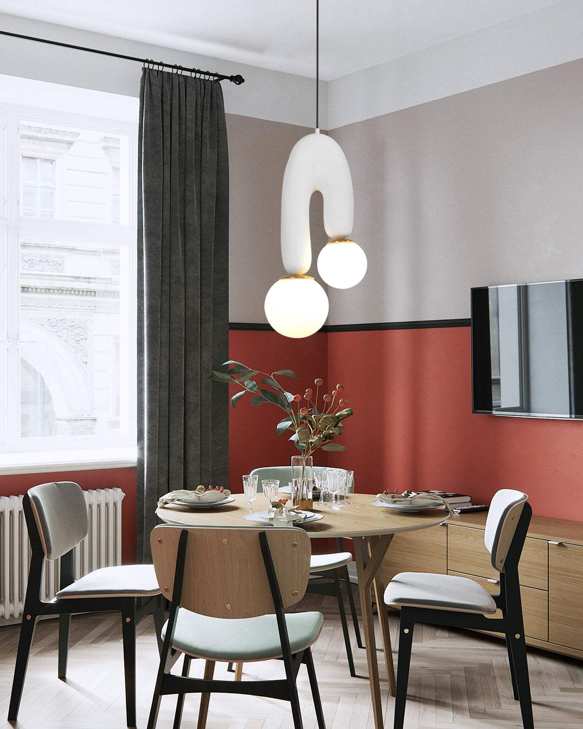 Oo Pendant Light Smooth Sculptural Organic - Letslighting