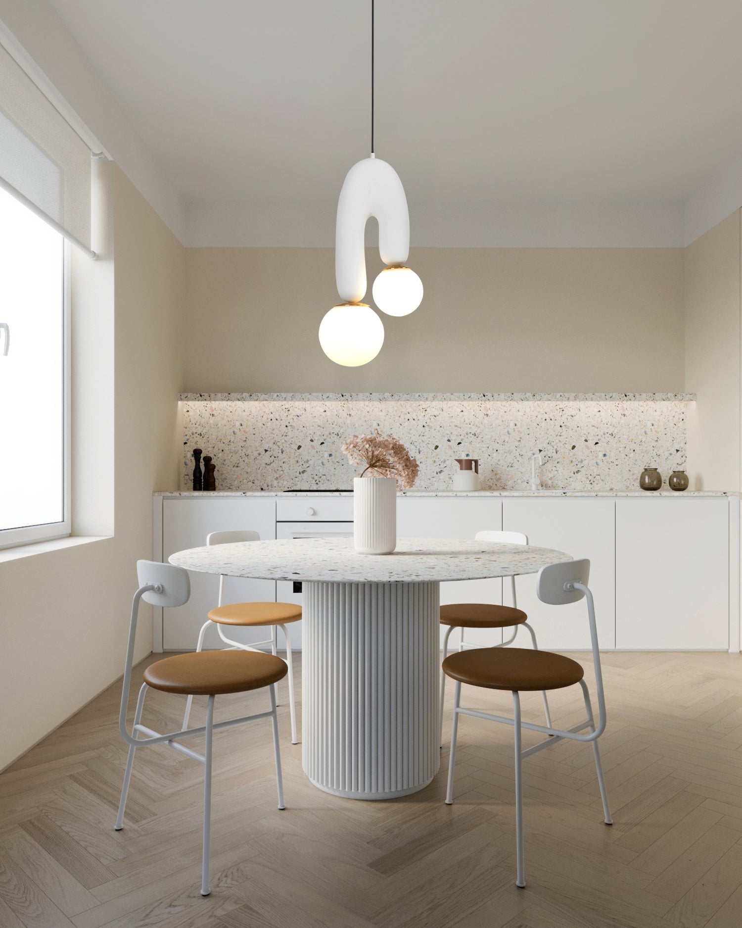 Oo Pendant Light Smooth Sculptural Organic - Letslighting