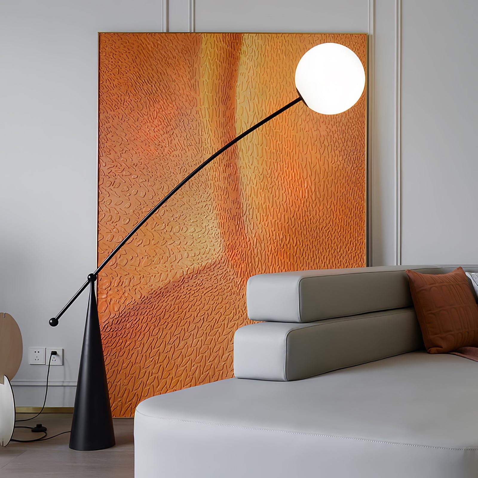 Ortalil Modern Arc Floor Lamp - Letslighting