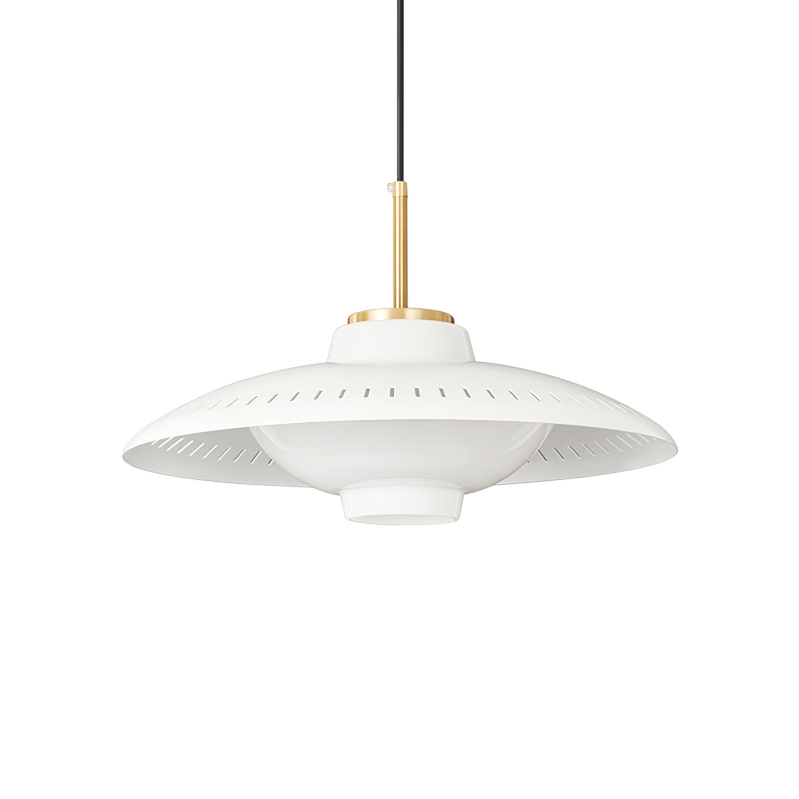 Solara Pendant Lamp Opal Glass Wide Shade Classic - Letslighting