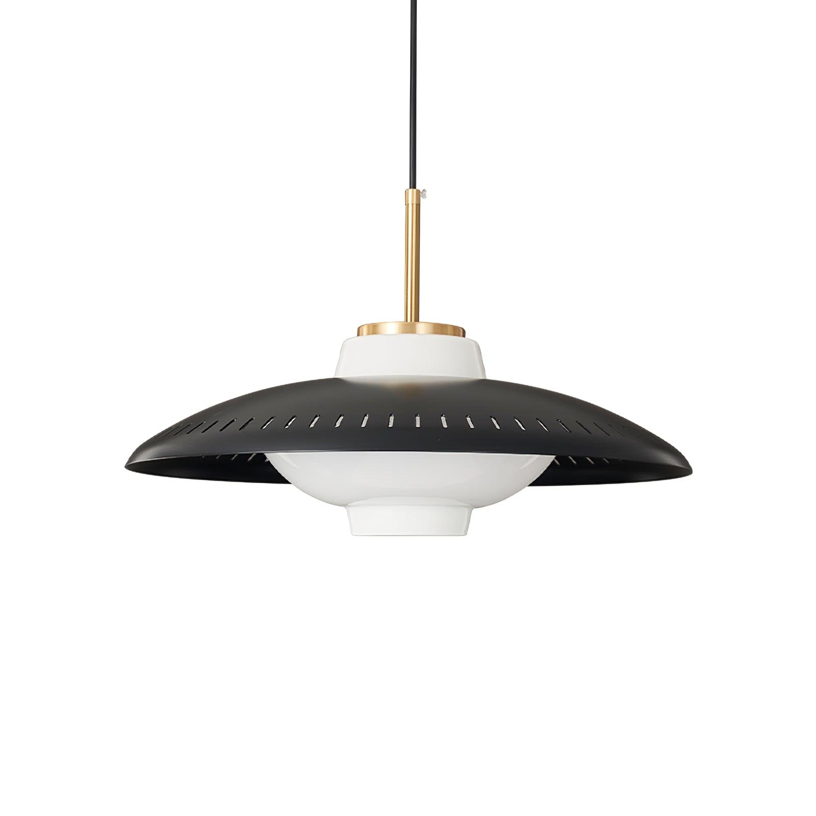 Solara Pendant Lamp Opal Glass Wide Shade Classic - Letslighting