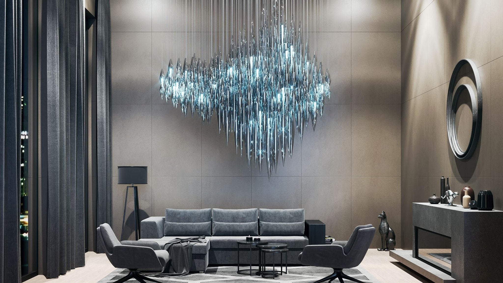 Oloren Prismatic Crystal Chandelier - Letslighting
