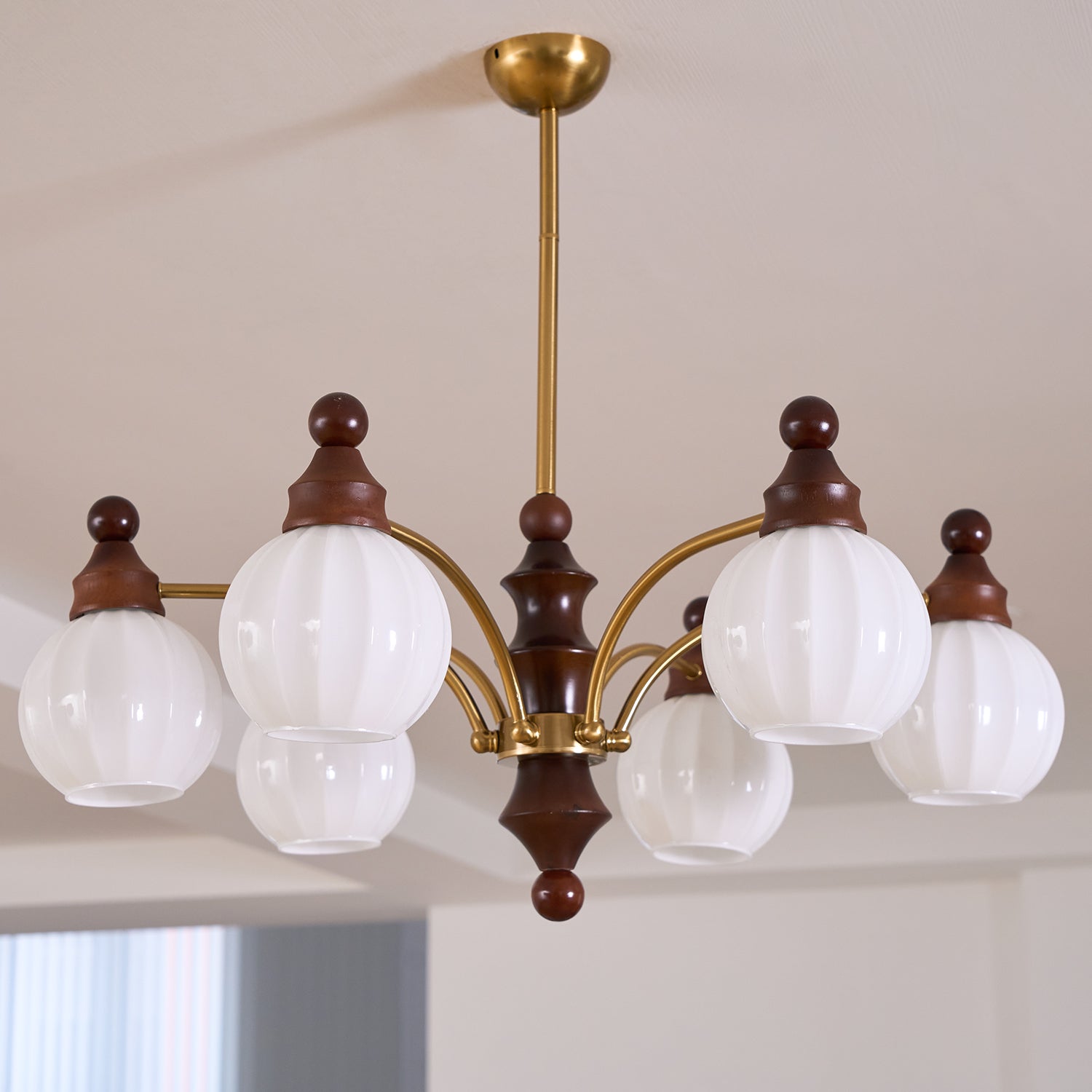 Lustra Chandelier Blossom with Glass Shades - Letslighting