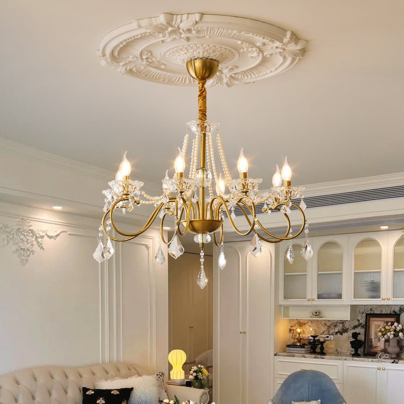 Velaeyra Postmodern Luxury Pearl Crystal Chandelier - Letslighting