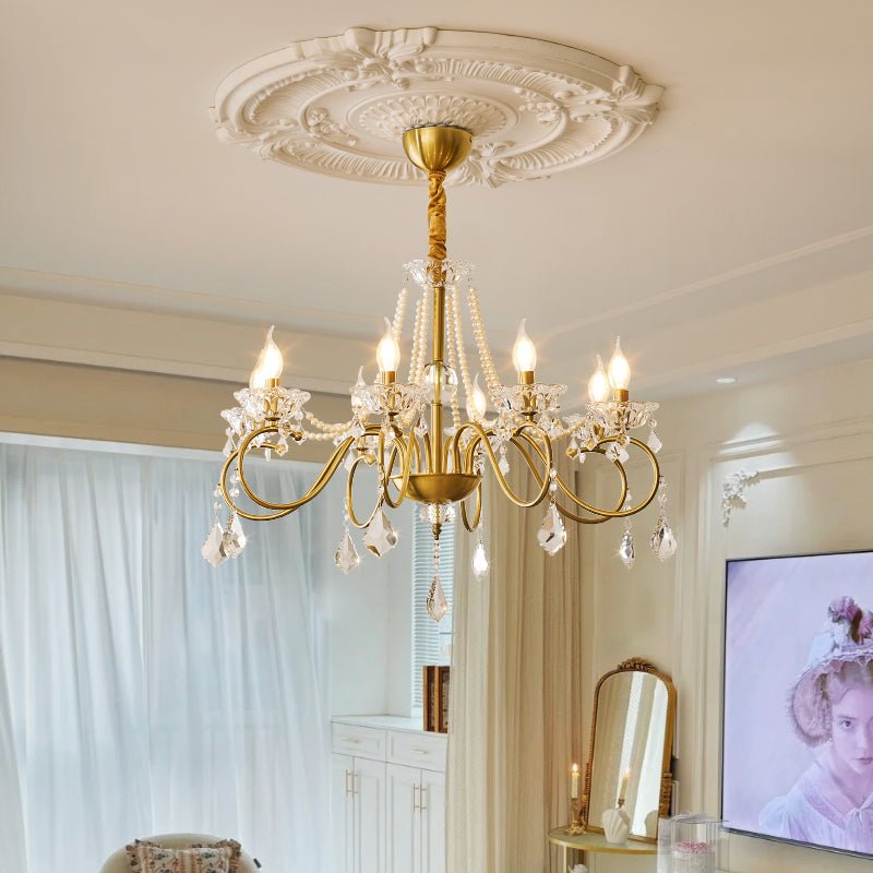 Velaeyra Postmodern Luxury Pearl Crystal Chandelier - Letslighting