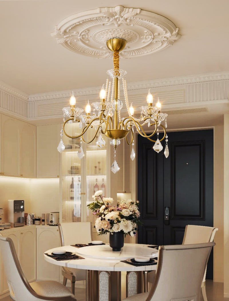 Velaeyra Postmodern Luxury Pearl Crystal Chandelier - Letslighting