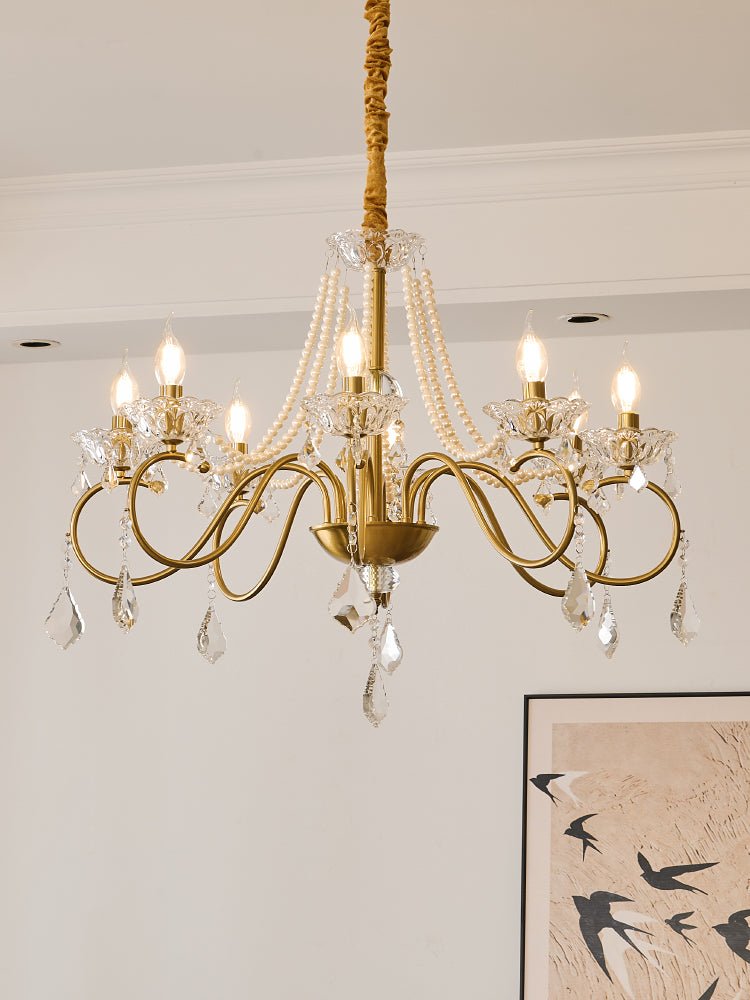 Velaeyra Postmodern Luxury Pearl Crystal Chandelier - Letslighting