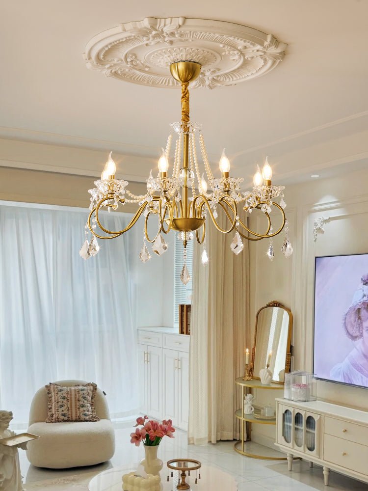 Velaeyra Postmodern Luxury Pearl Crystal Chandelier - Letslighting