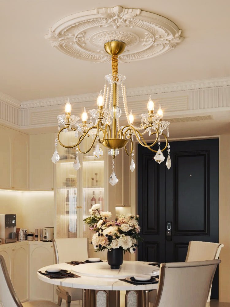 Velaeyra Postmodern Luxury Pearl Crystal Chandelier - Letslighting