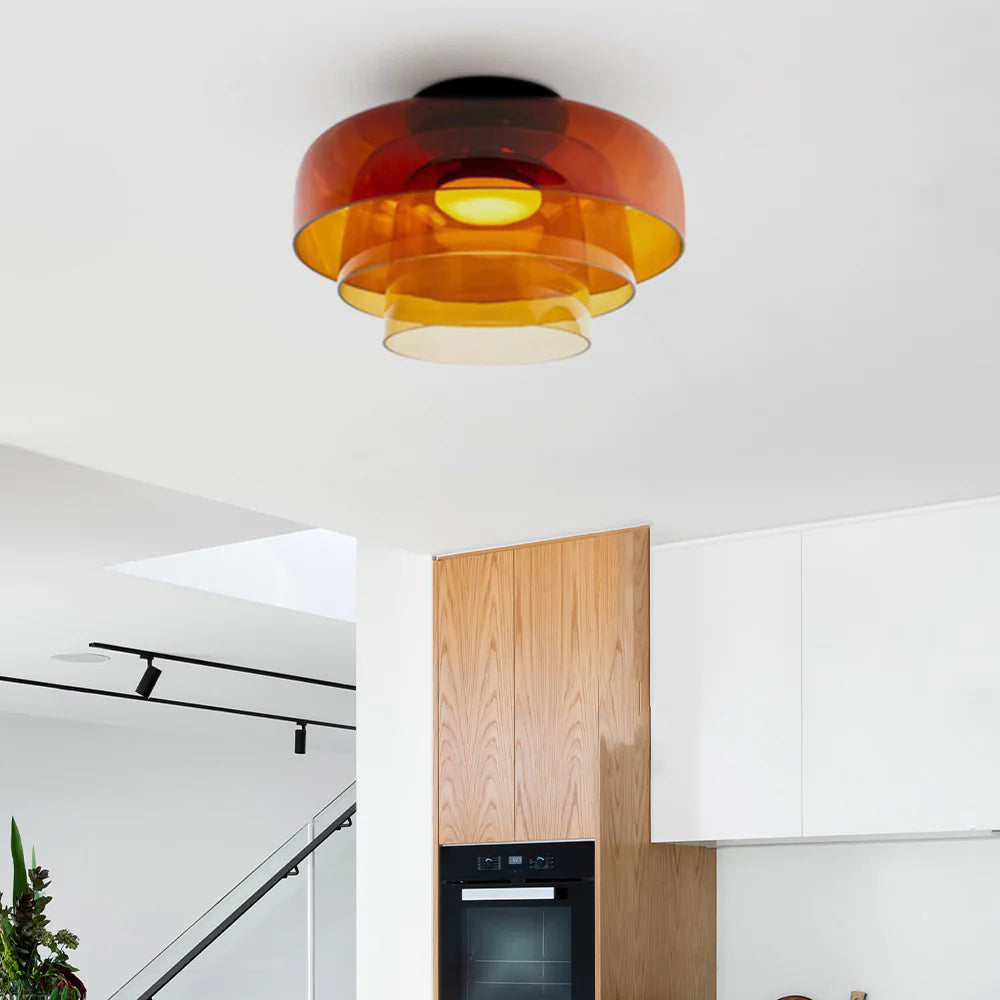 Valentina Modern Simple Creative Glass Flush Mount Ceiling Light - Letslighting