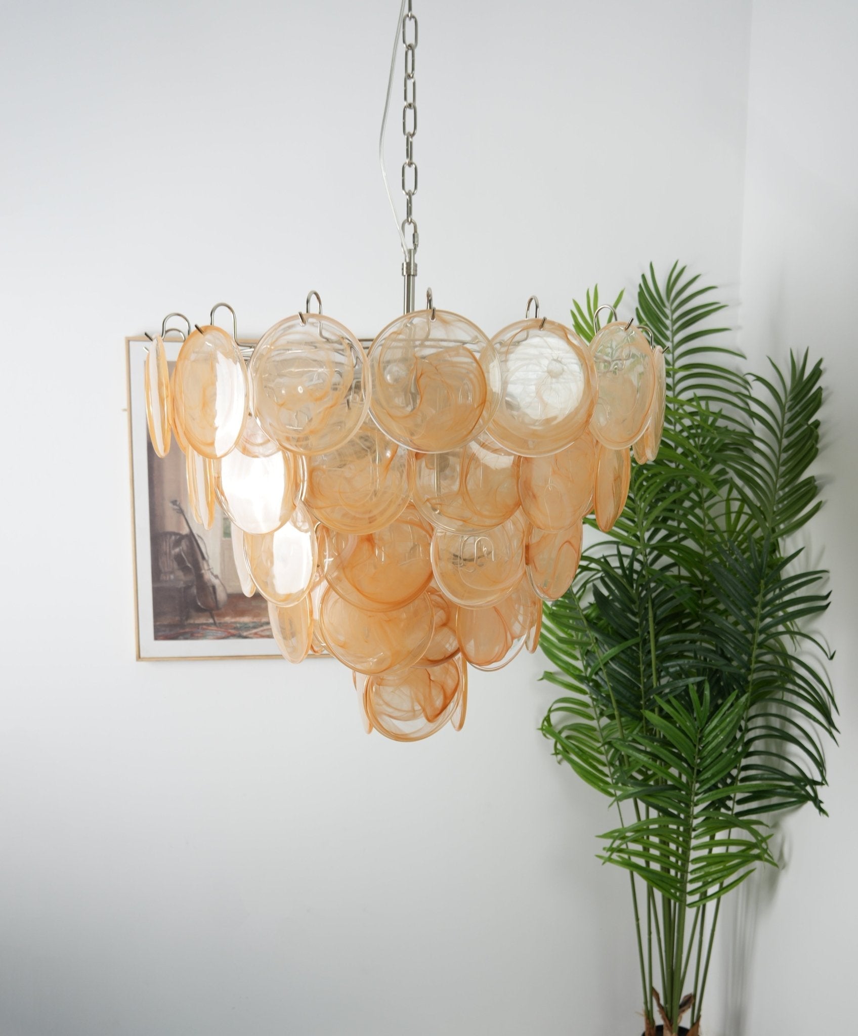 Aurora Chandelier Murano Glass Disc Classic - Letslighting
