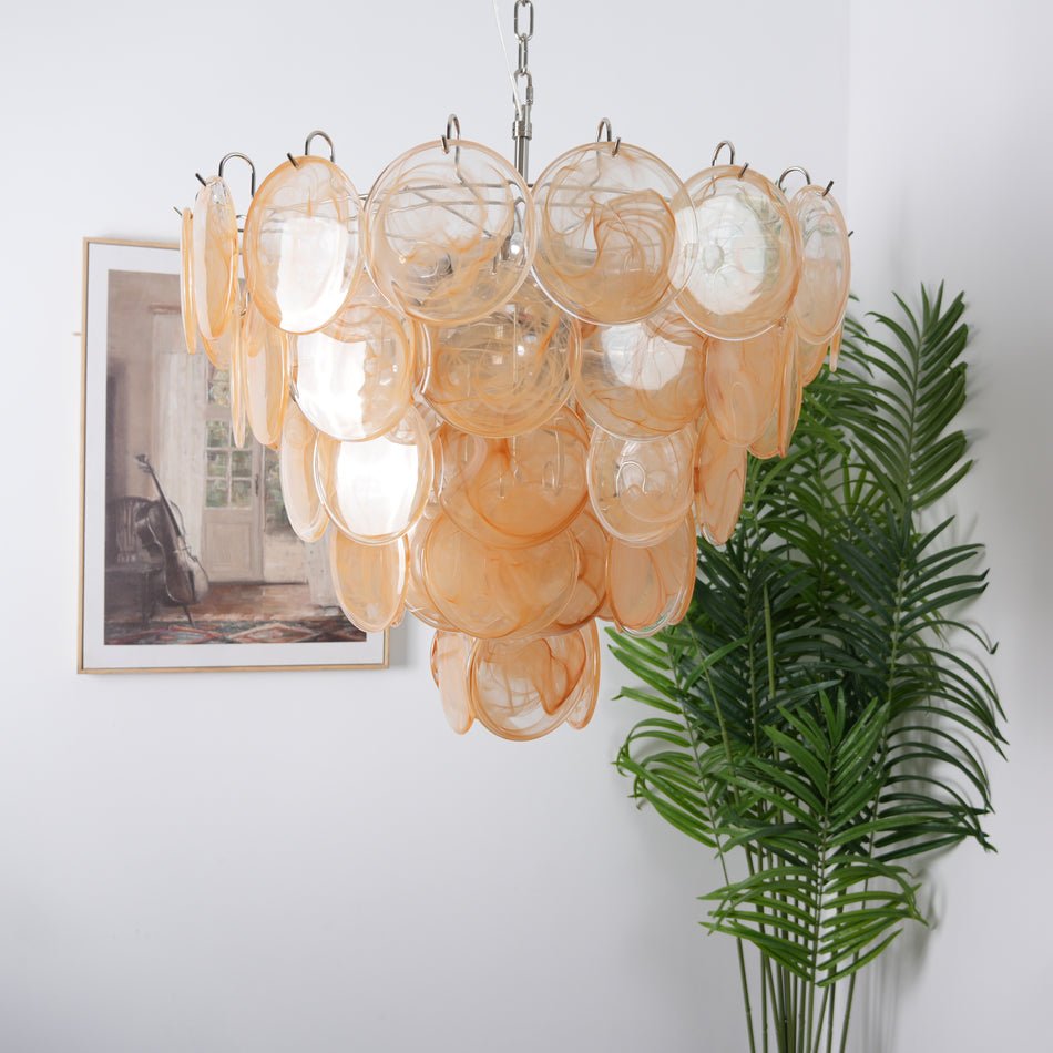 Aurora Chandelier Murano Glass Disc Classic - Letslighting