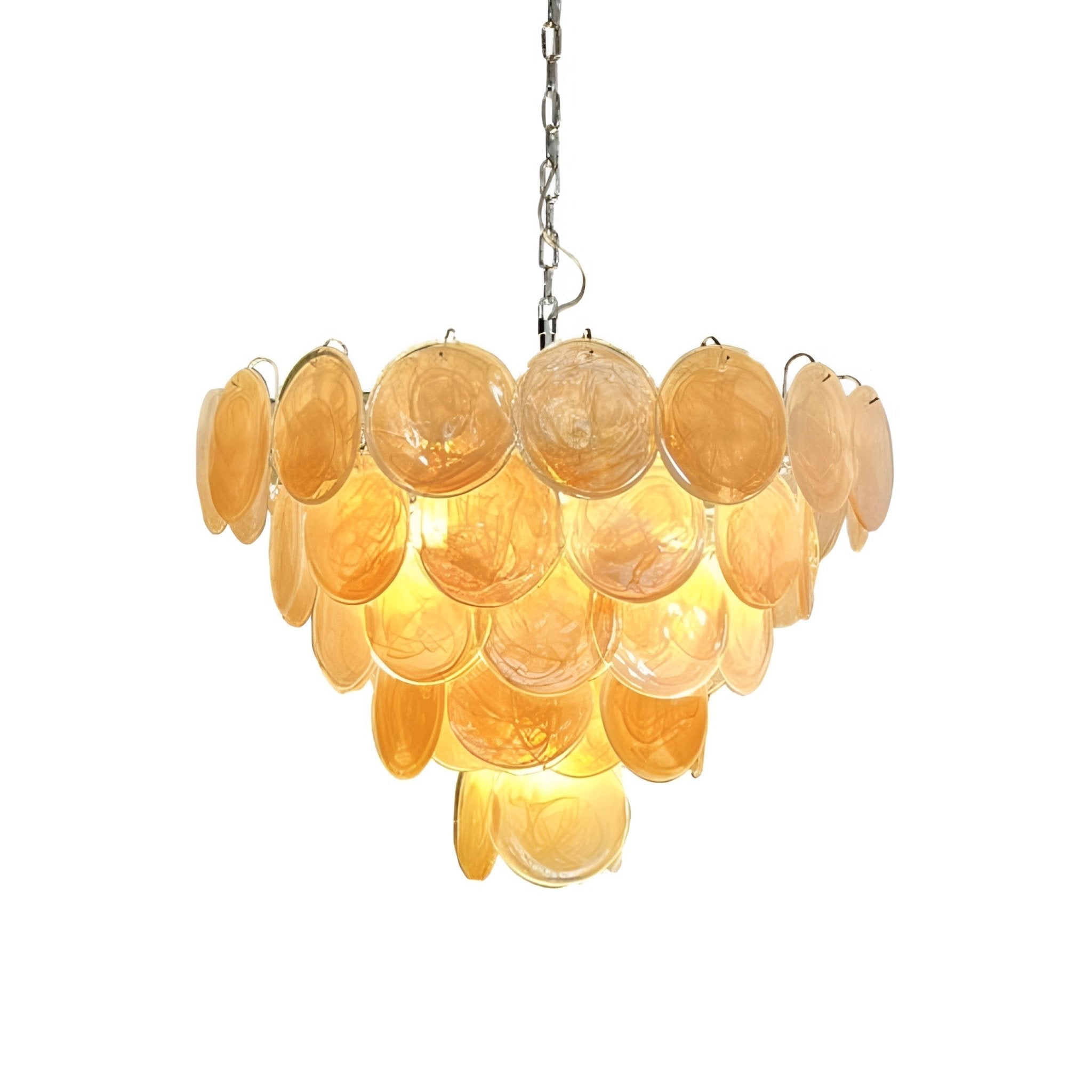 Aurora Chandelier Murano Glass Disc Classic - Letslighting