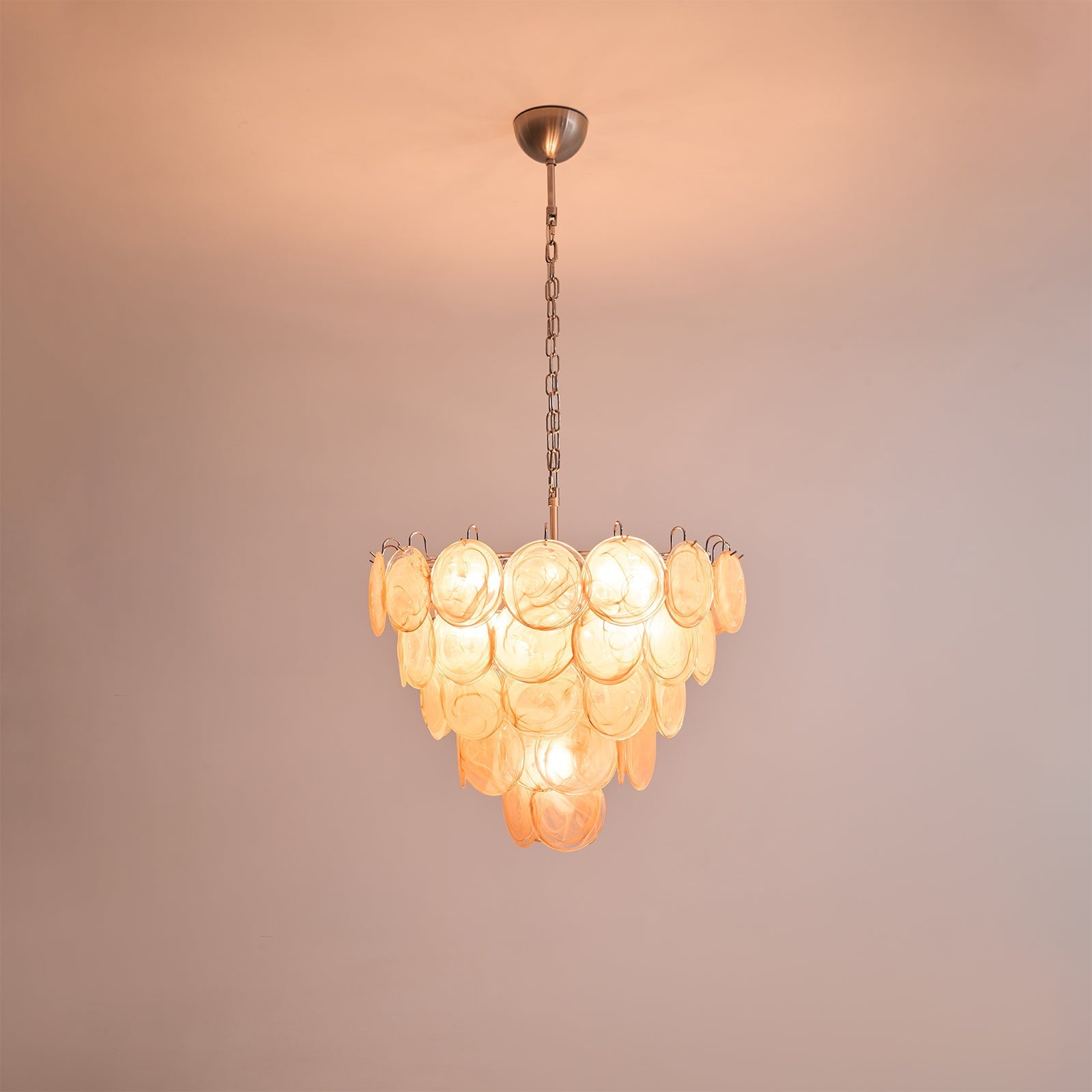 Aurora Chandelier Murano Glass Disc Classic - Letslighting