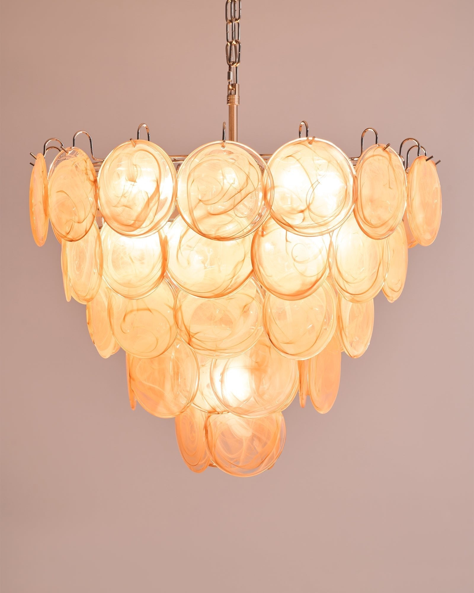 Aurora Chandelier Murano Glass Disc Classic - Letslighting