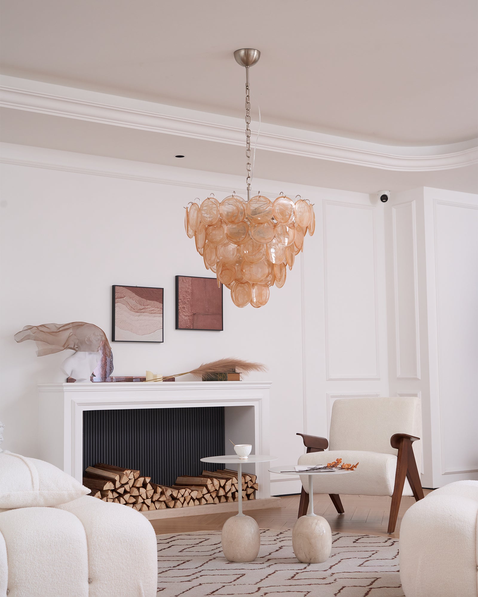 Aurora Chandelier Murano Glass Disc Classic - Letslighting
