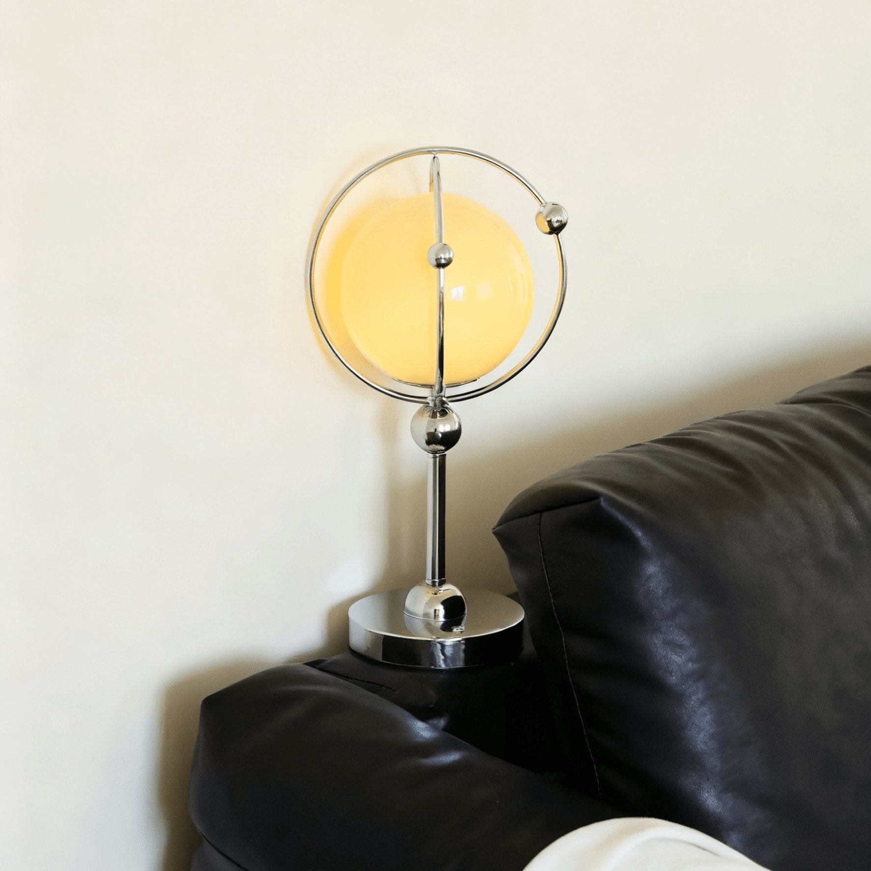 Orb Modern Metal & Glass Table Lamp