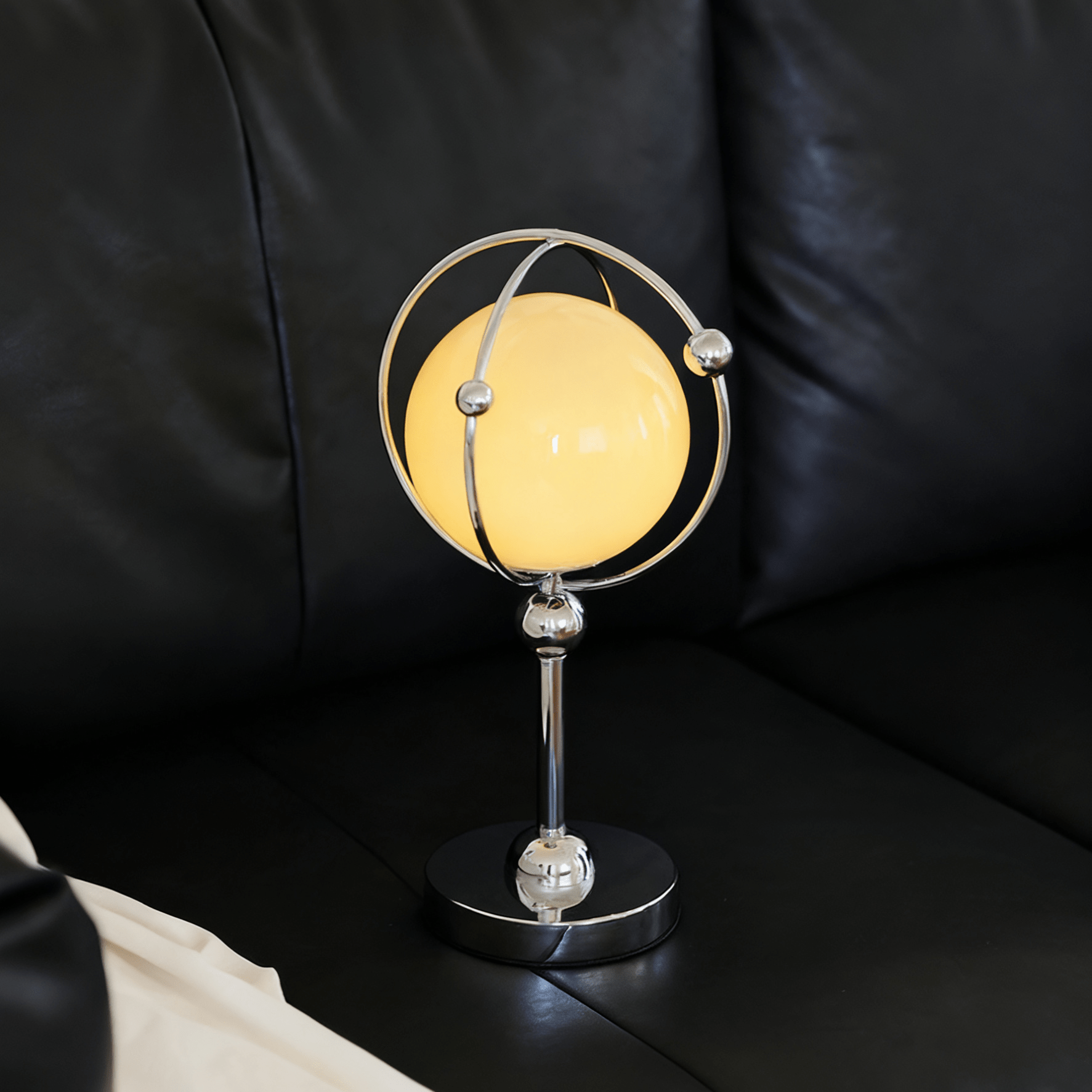 Orb Modern Metal & Glass Table Lamp