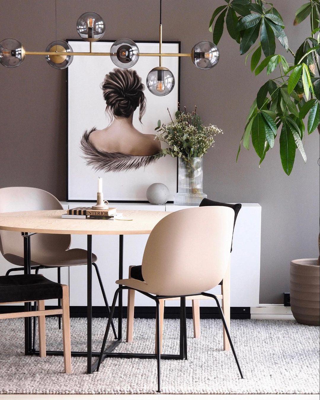 Lustra Pendant Lamp Orb Brass Glass for Living Room - Letslighting