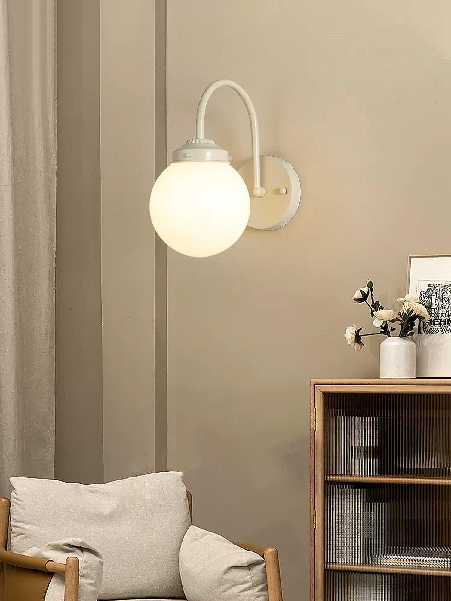 Zomareth Orb Surface Glass Wall Lamp - Letslighting