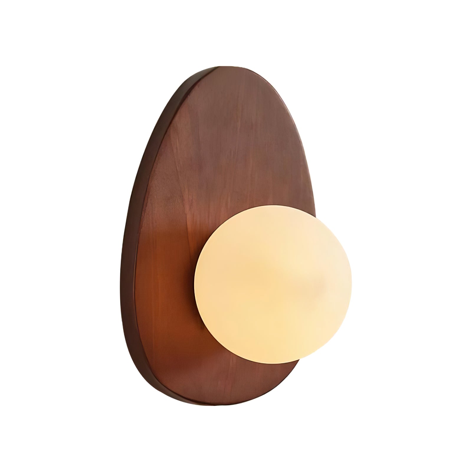 Ephael Premium Nordic Art Walnut Glass Wall Lamp - Letslighting