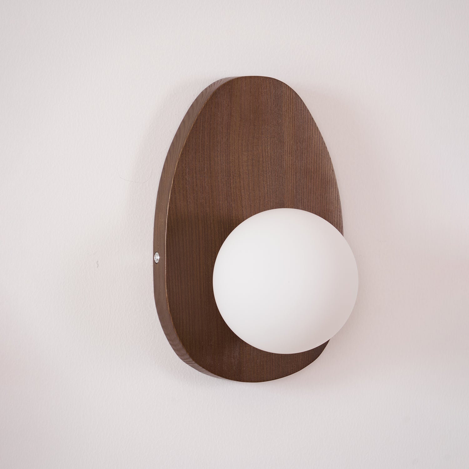 Ephael Premium Nordic Art Walnut Glass Wall Lamp - Letslighting
