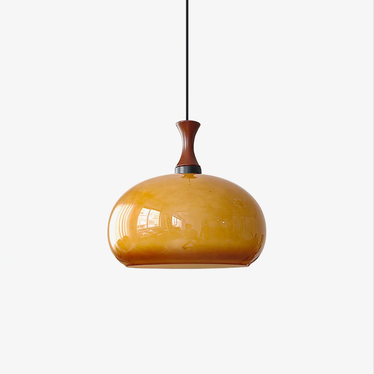 Orbique Modern Minimalist Wood Glass Pendant Lamp - Letslighting
