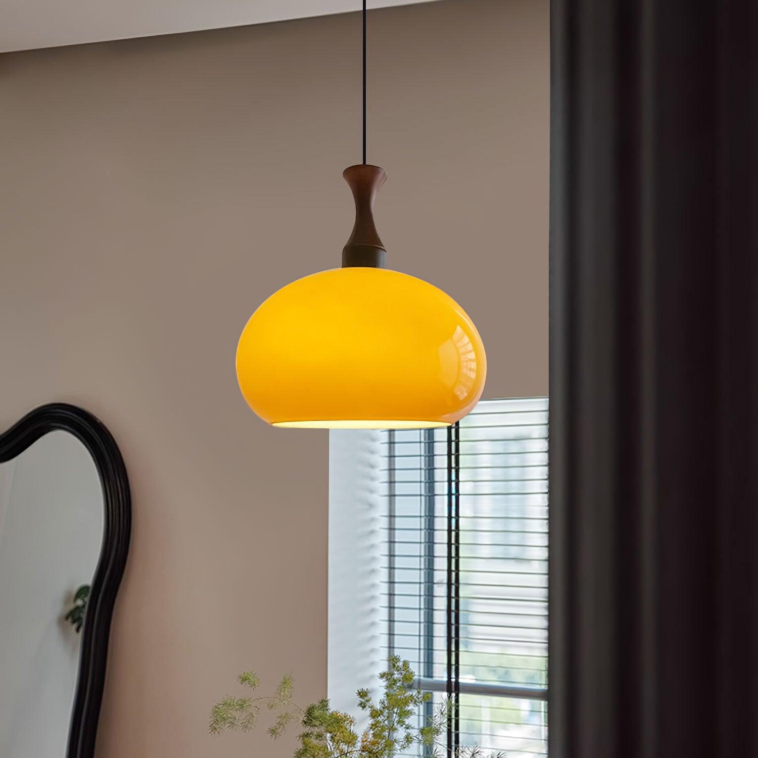 Orbique Modern Minimalist Wood Glass Pendant Lamp - Letslighting