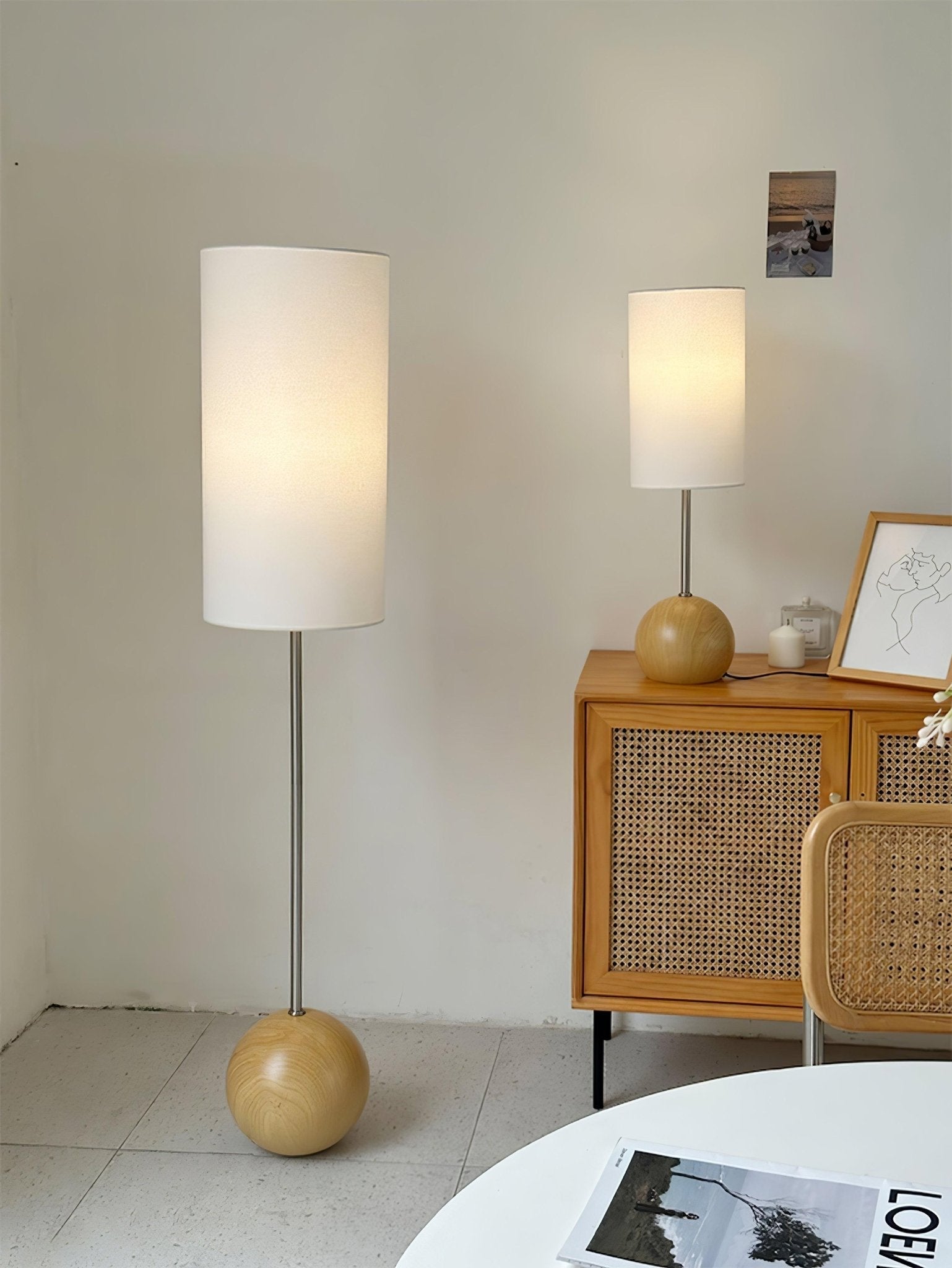 Cephaor Modern Fabric Floor Lamp - Letslighting