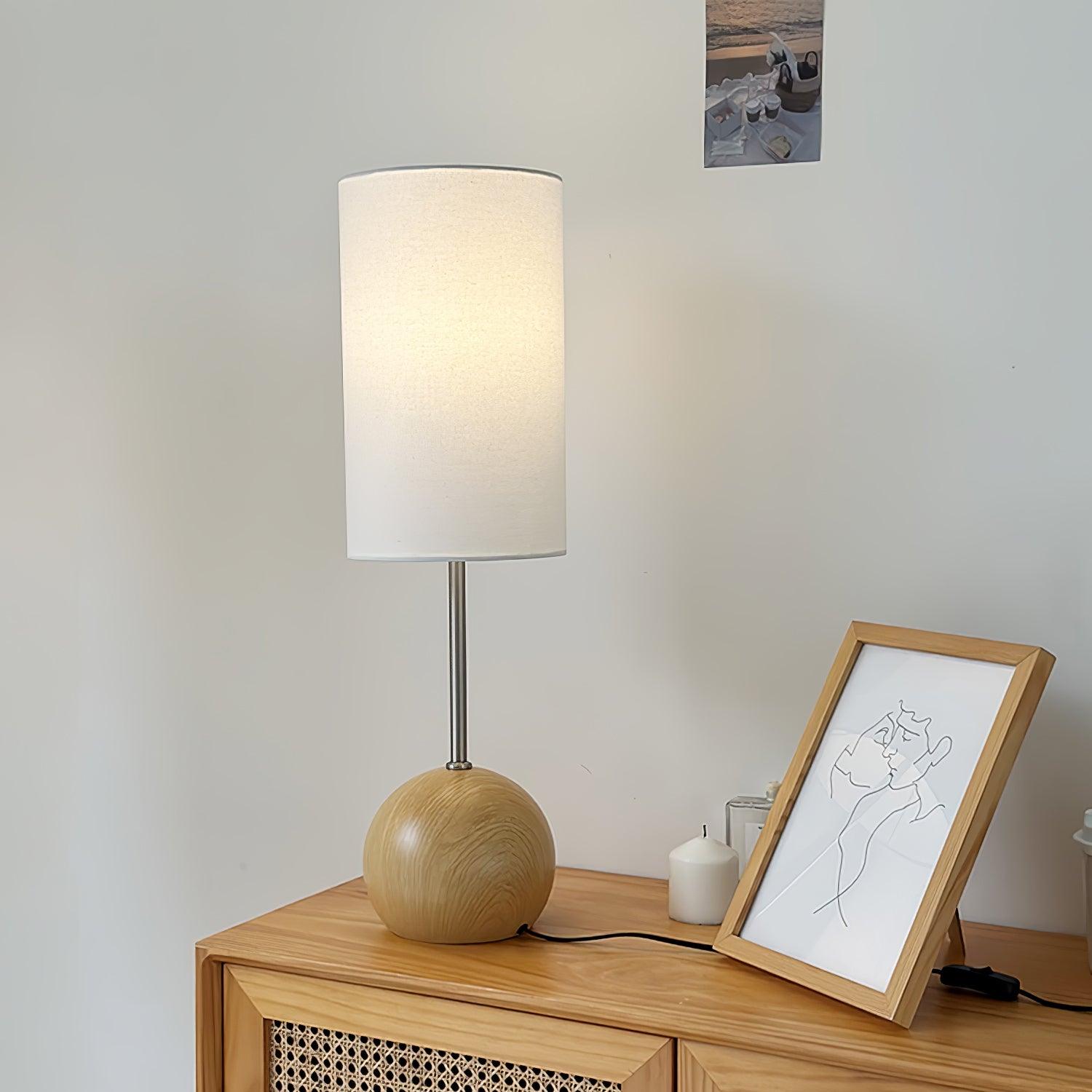 Ballon Wooden Sphere Table Lamp - Letslighting