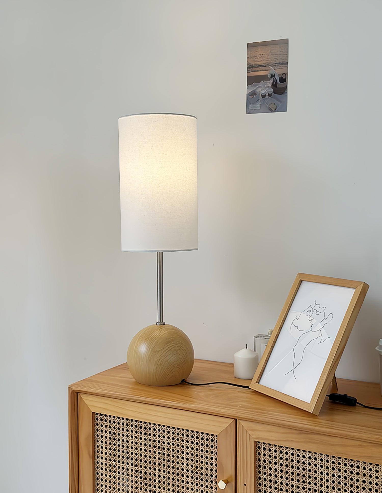 Ballon Wooden Sphere Table Lamp - Letslighting