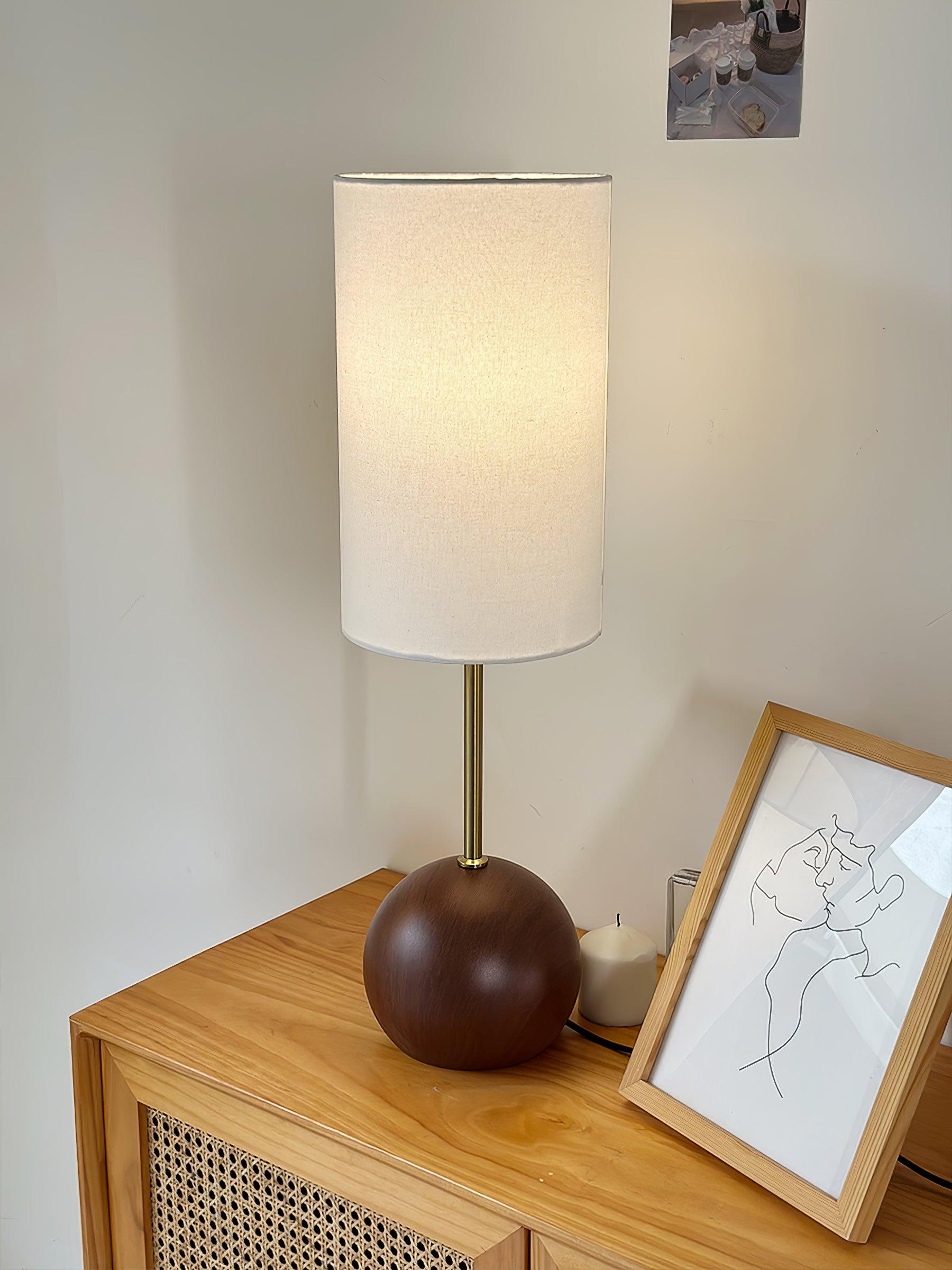 Ballon Wooden Sphere Table Lamp - Letslighting