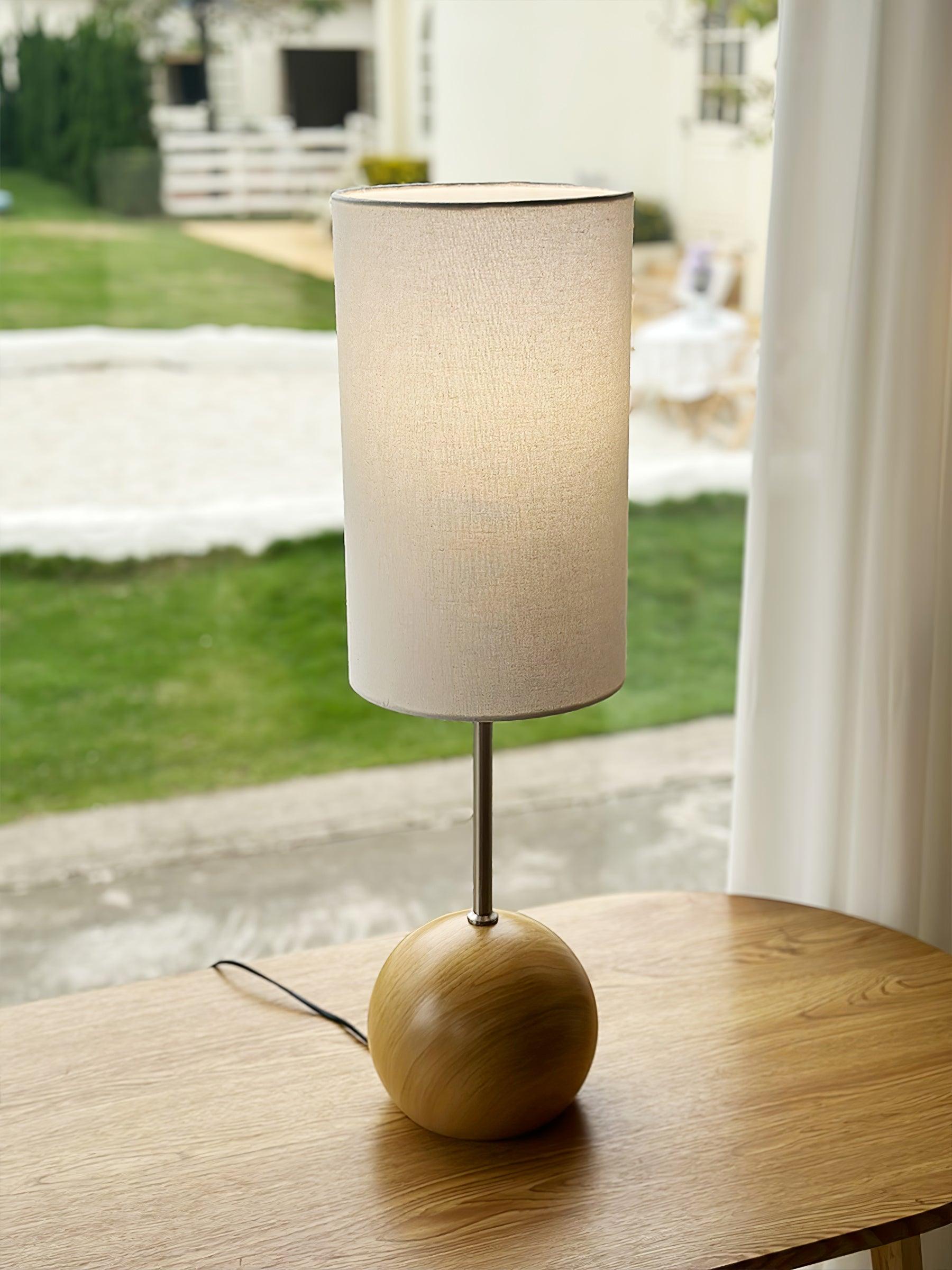 Ballon Wooden Sphere Table Lamp - Letslighting