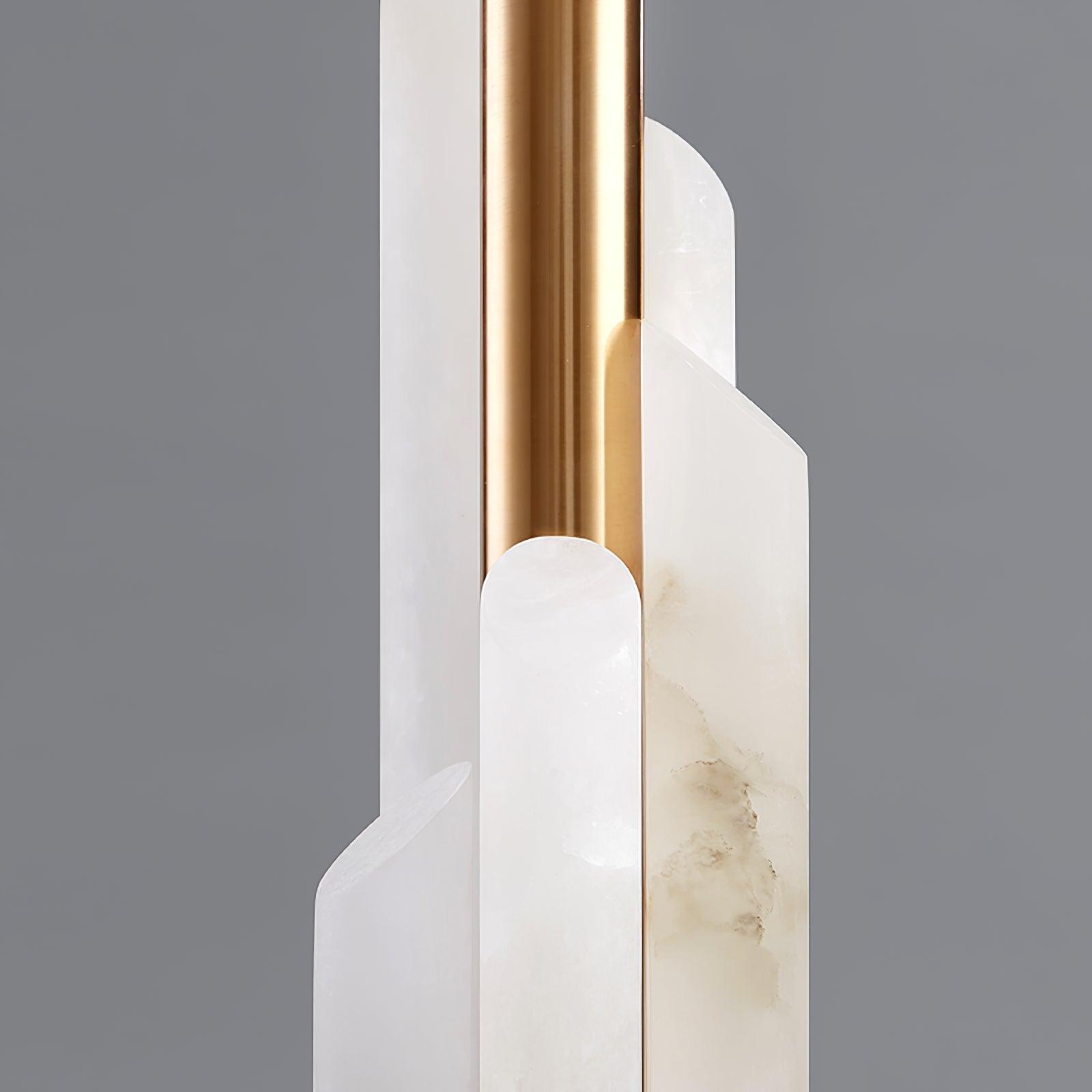 Olvenor Cylindrical Alabaster Table Lamp - Letslighting