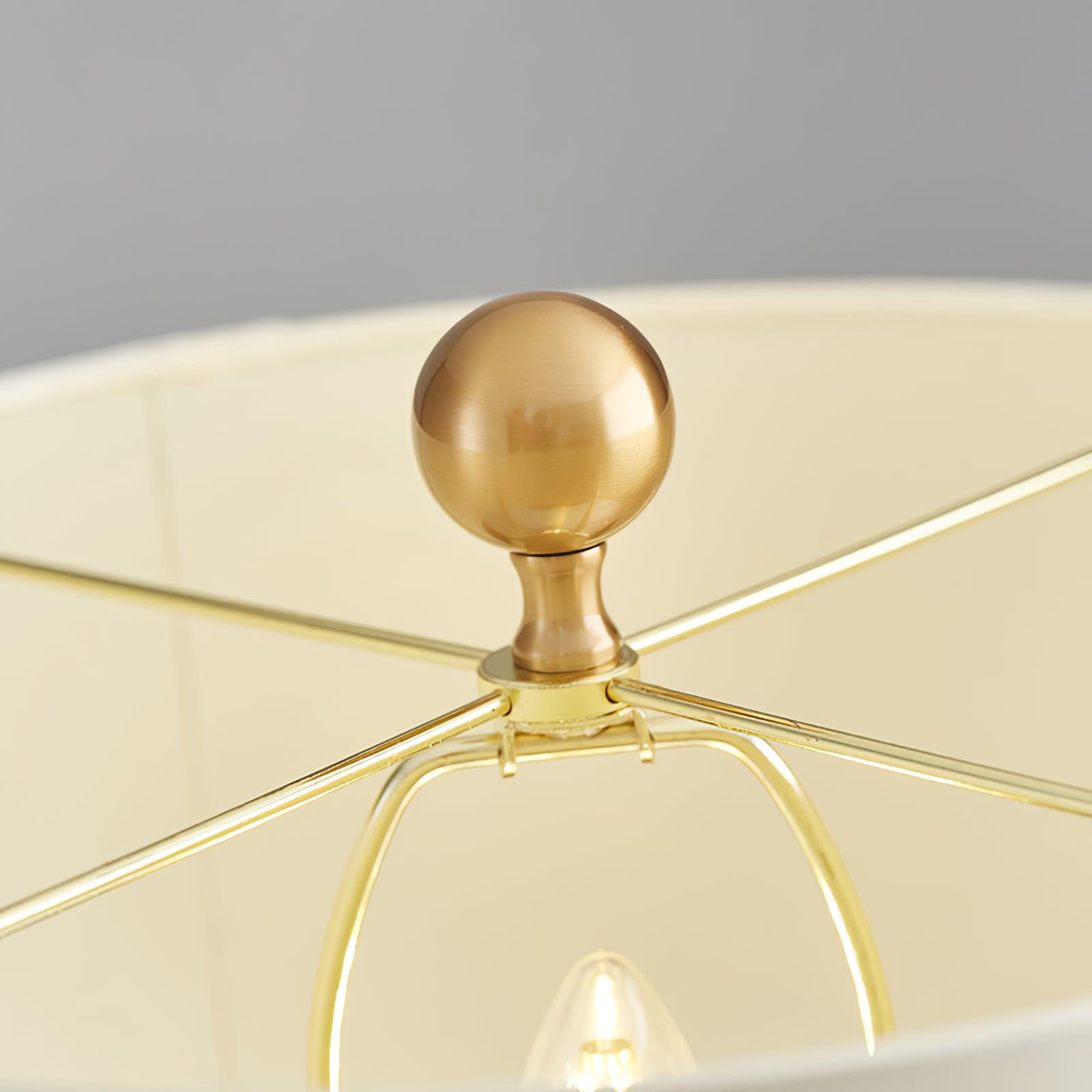 Olvenor Cylindrical Alabaster Table Lamp - Letslighting