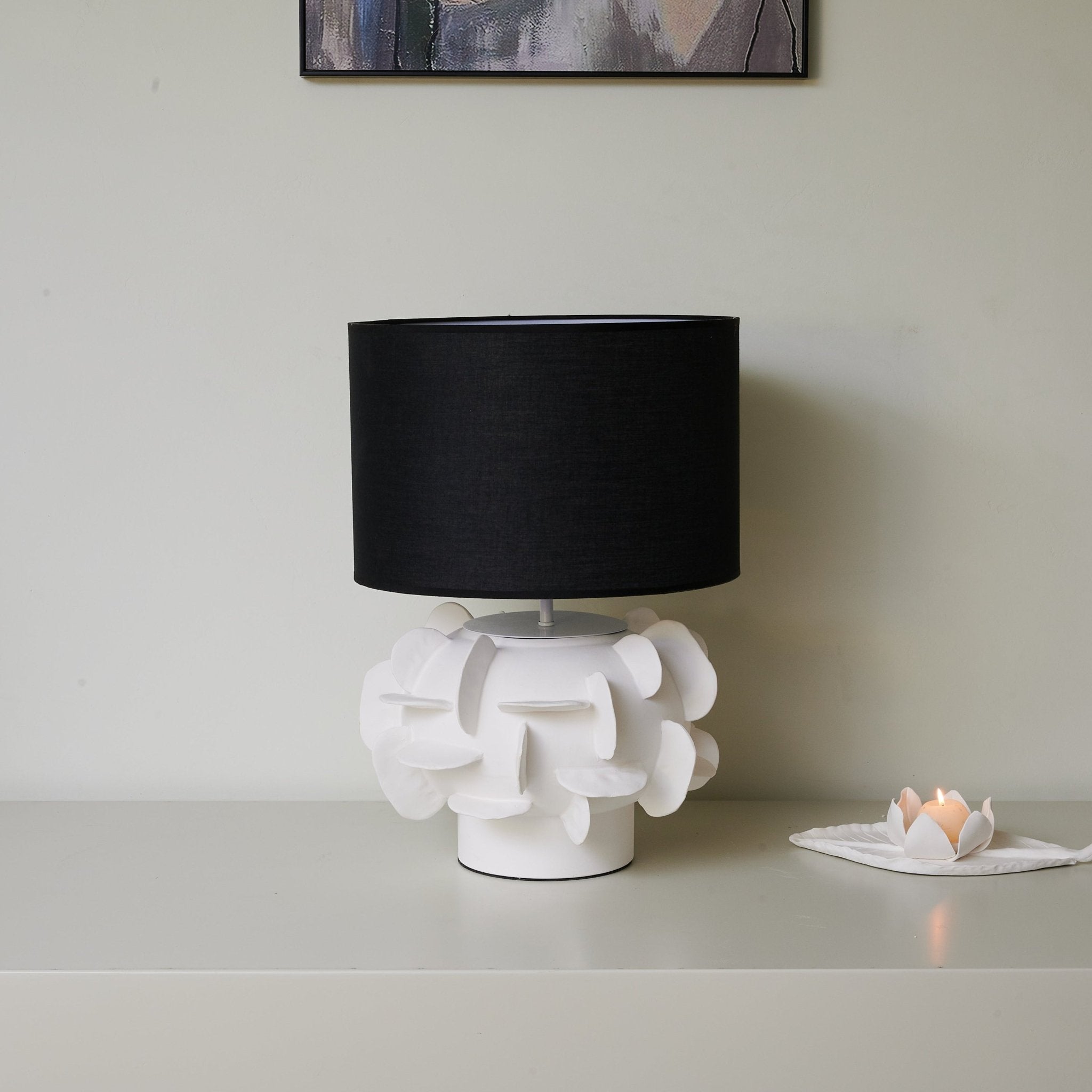 Peyton Contemporary Ceramics Table Lamp - Letslighting
