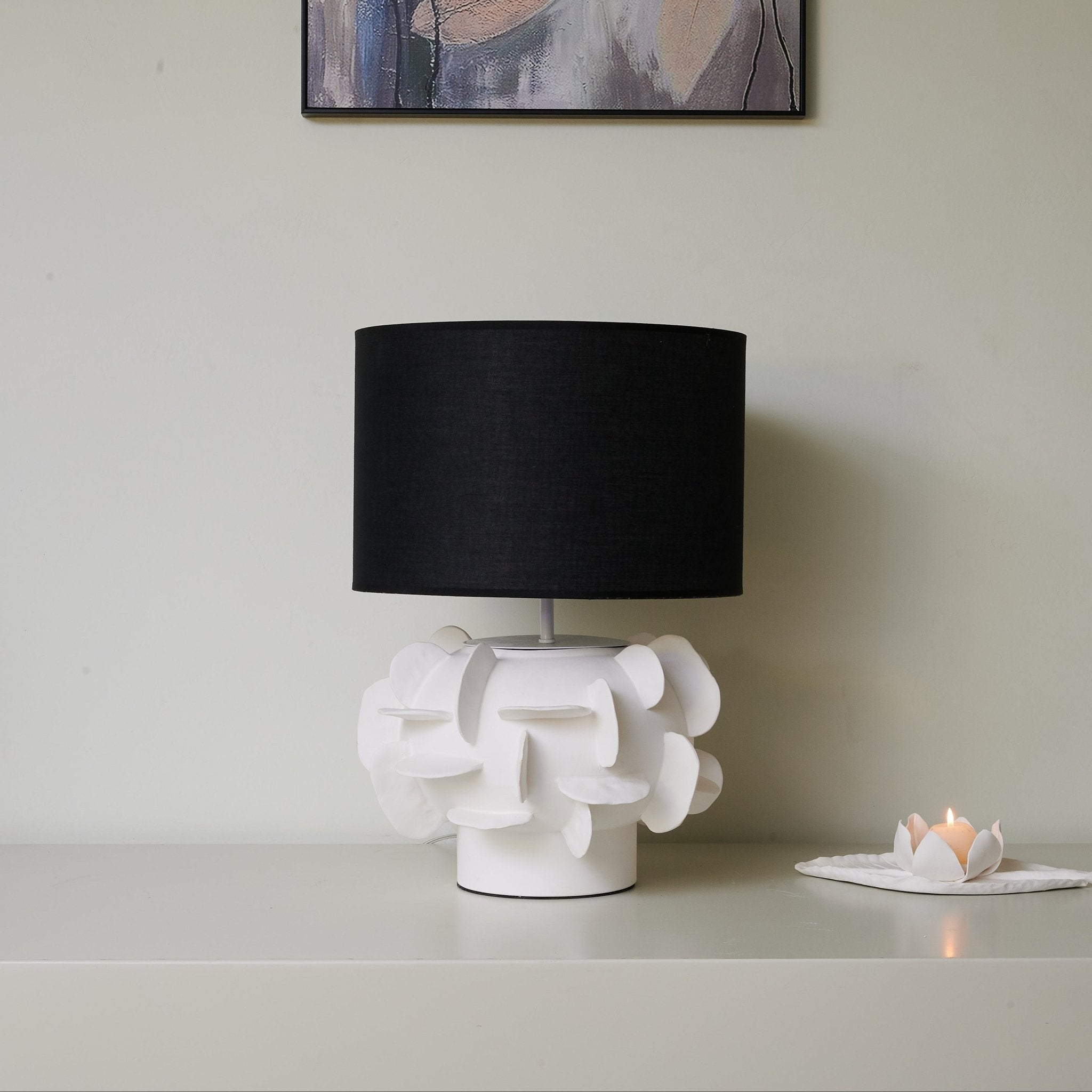 Peyton Contemporary Ceramics Table Lamp - Letslighting