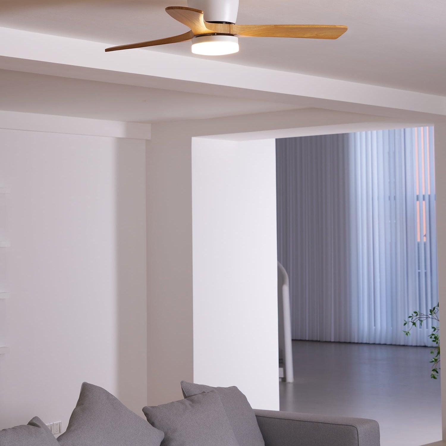 Elena Modern Wood Ceiling Fan Light - Letslighting