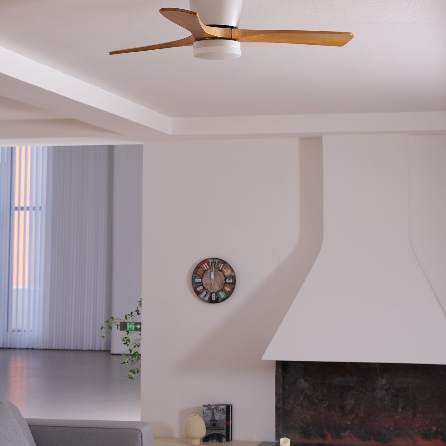 Elena Modern Wood Ceiling Fan Light - Letslighting