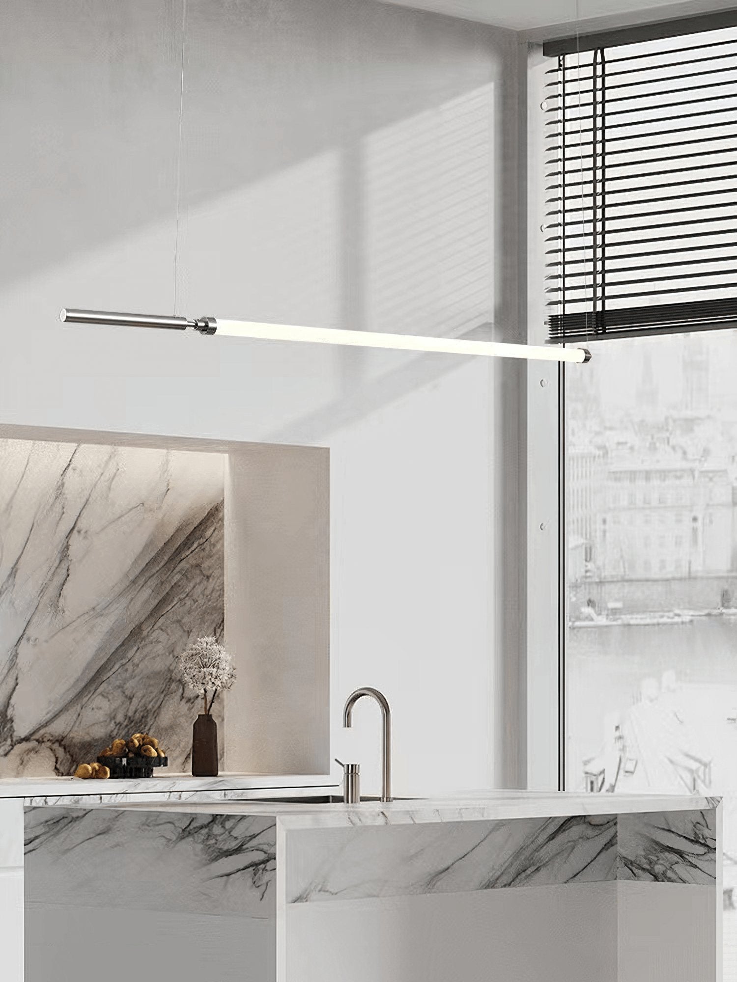Ollaeos Modern Minimalist Glass Pendant Light - Letslighting