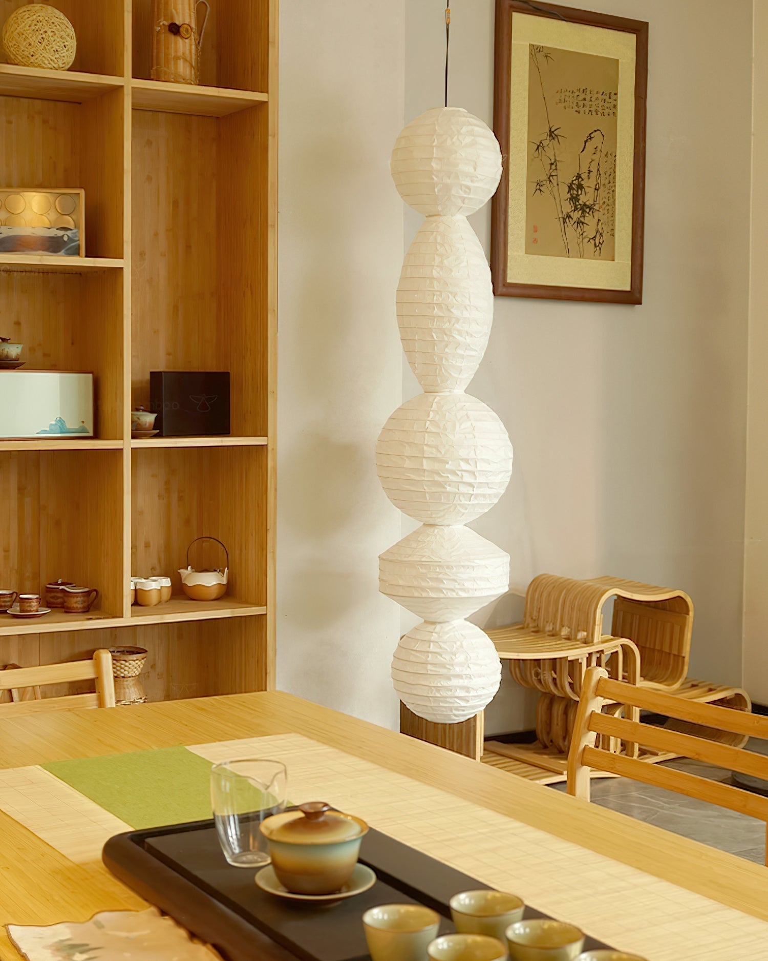 Elthayra Natural Series Bamboo Lantern Pendant Lamp - Letslighting