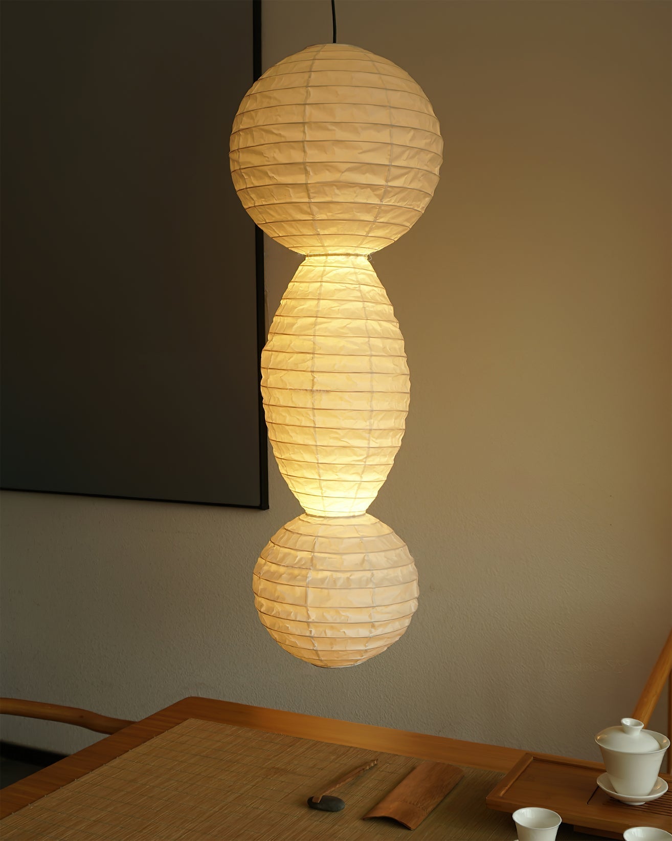 Elthayra Natural Series Bamboo Lantern Pendant Lamp - Letslighting