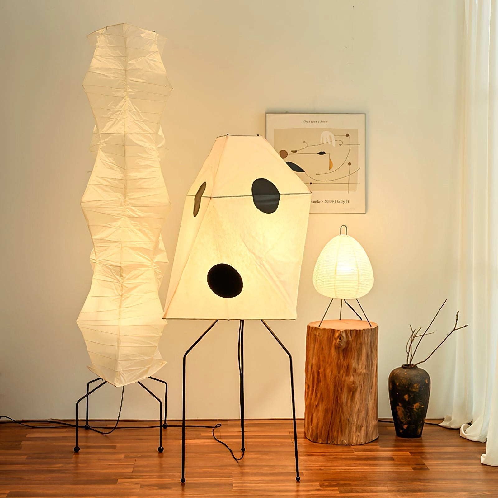 Atheilil Artistic Fabric Floor Lamp - Letslighting
