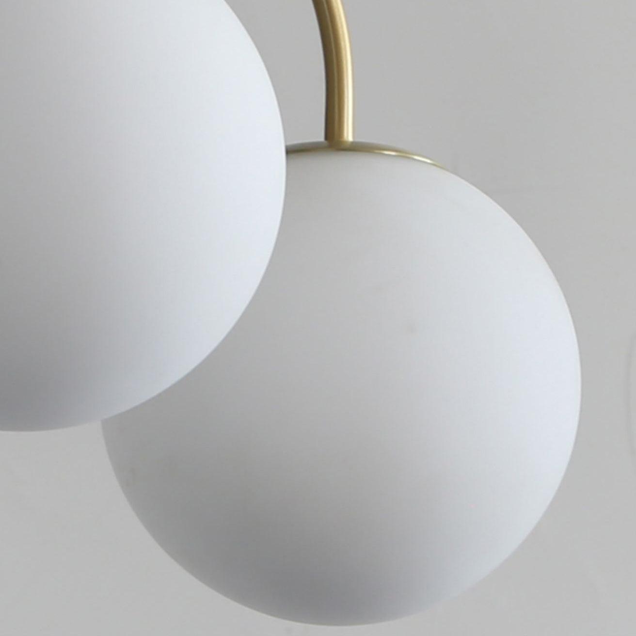 Lustra Chandelier Orillia Brass Globe Modern - Letslighting