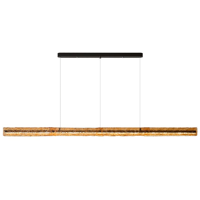 Avnorira Modern Minimalist Linear Island Glass Pendant Lamp - Letslighting