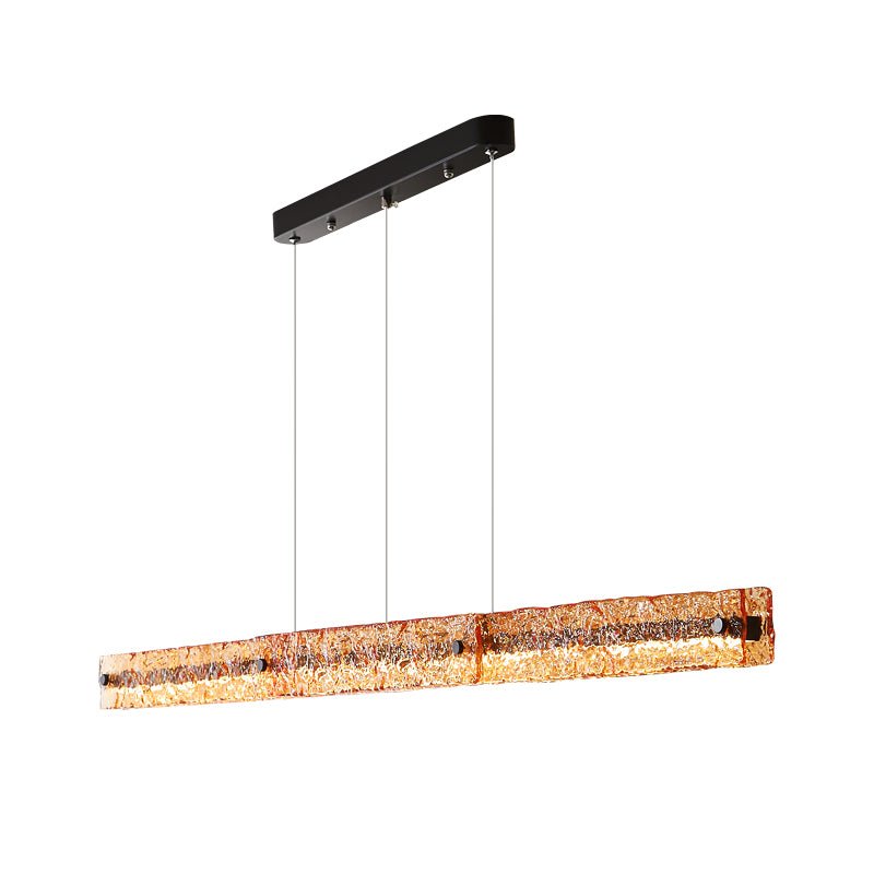 Avnorira Modern Minimalist Linear Island Glass Pendant Lamp - Letslighting