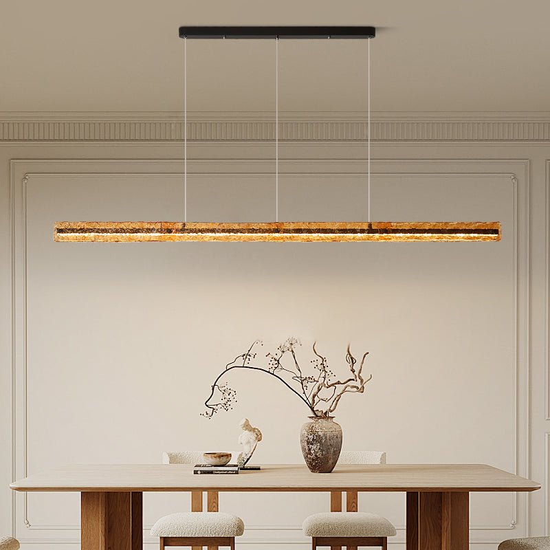 Avnorira Modern Minimalist Linear Island Glass Pendant Lamp - Letslighting