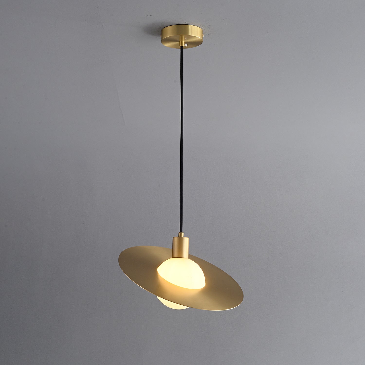 Orionis Premium Nordic Art Brass Glass Pendant Lamp - Letslighting