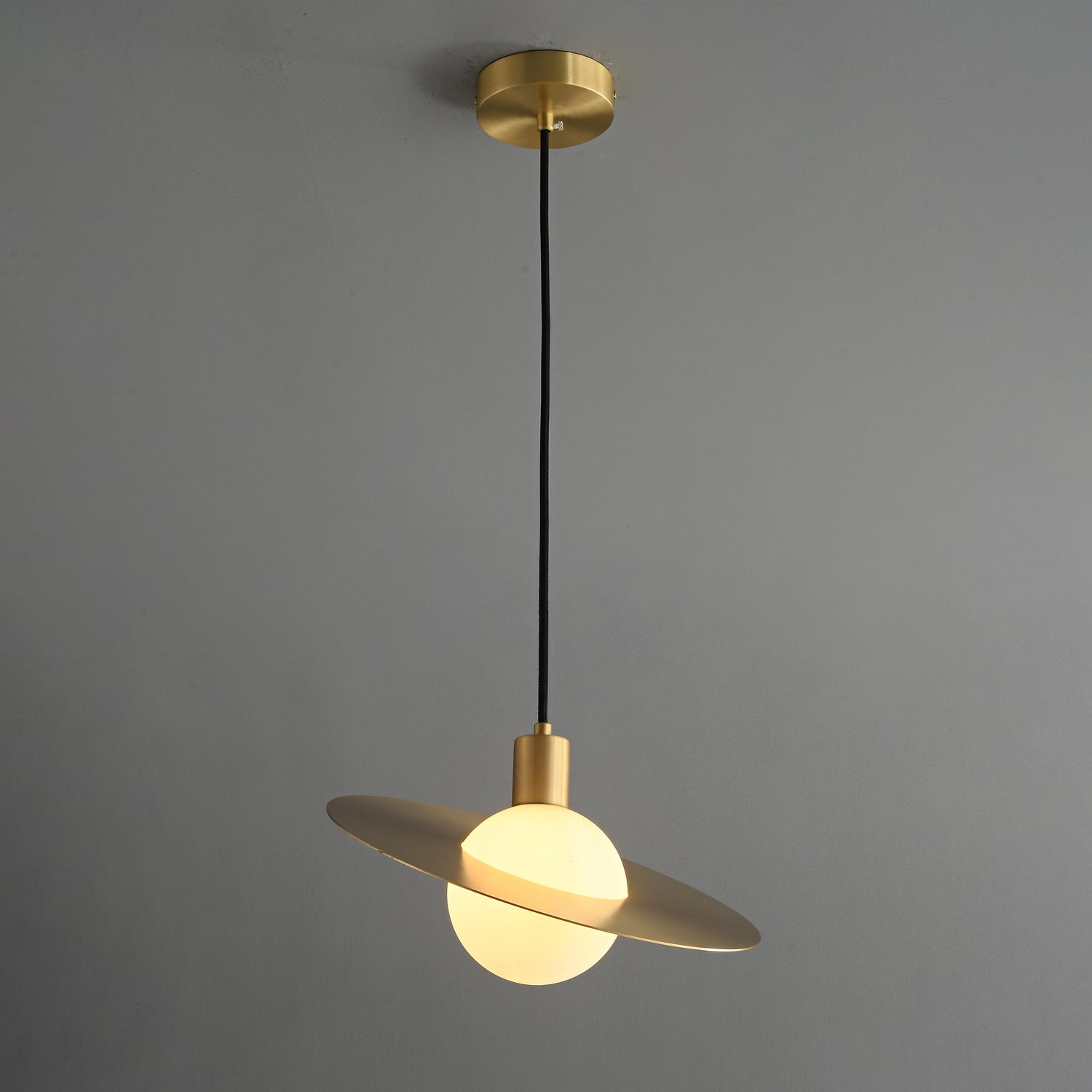 Orionis Premium Nordic Art Brass Glass Pendant Lamp - Letslighting