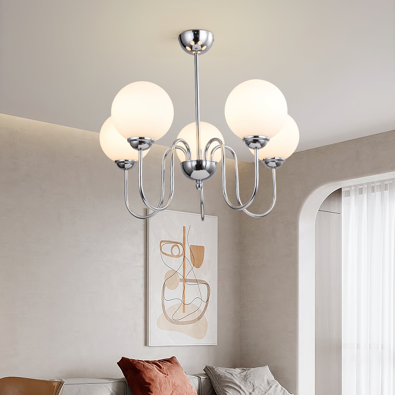 Ildorel Premium Nordic Art Brass Glass Chandelier - Letslighting